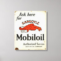 Símbolo de Serviço Autorizado para Mobiloil Gargoy
