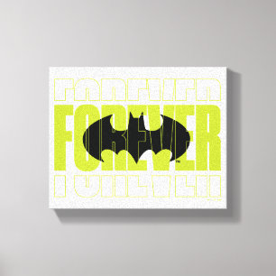 Impressão Em Tela Símbolo de Tipografia do Forever Batman Gráfico