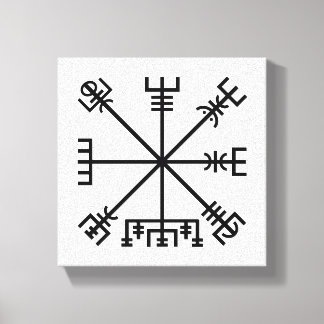 Impressão Em Tela Símbolo de Vegvisir