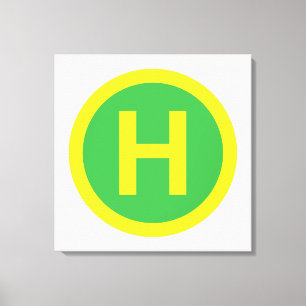 Impressão Em Tela Símbolo Helipad