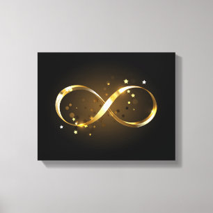 Impressão Em Tela Símbolo Infinity do ouro
