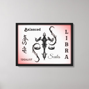 Impressão Em Tela Símbolo Libra Zodiac