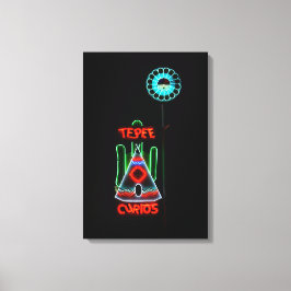 Impressão Em Tela Símbolo Tepee Curios Neon, Tucumcari, Novo México