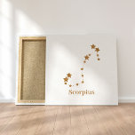 Impressão Em Tela Símbolo Zodiac Moderno Escorpião Dourado | Água El<br><div class="desc">Símbolo Zodiac Moderno Escorpião Dourado | Água Elementar</div>