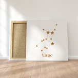 Impressão Em Tela Símbolo Zodiano Moderno Dourado Virgo | Elemento T<br><div class="desc">Símbolo Zodiano Moderno Dourado Virgo | Elemento Terra</div>