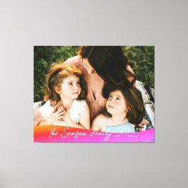 Impressão Em Tela Simple 1 Photo Full Coverage - Script Text Overlay