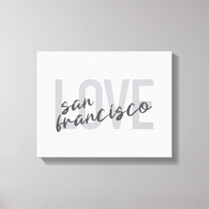 Impressão Em Tela Simples, moderno, design urbano Amar São Francisco