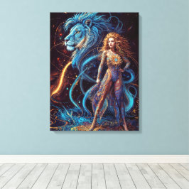 Impressão Em Tela Sinais do Zodíaco - Leo