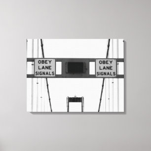 Impressão Em Tela Sinais Obey Lane Triptych