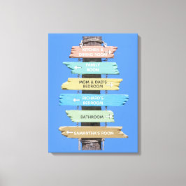 Impressão Em Tela Sinal Colortivo Rustic Beach Personalizado