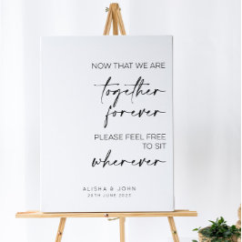 Impressão Em Tela Sinal de Casamento Aberto // Sem Plano de Assento