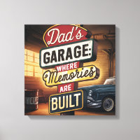 Sinal de pai de Garage Retro Vintage Automotive