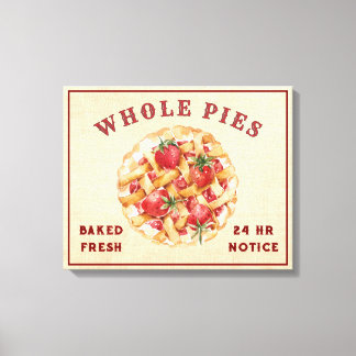 Impressão Em Tela Sinal de pizza inteiro Strawberry