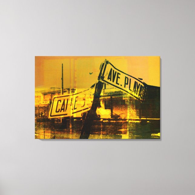 Impressão Em Tela Sinal de rua (Frente)