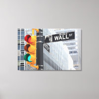 Sinal de semáforo e Wall Street