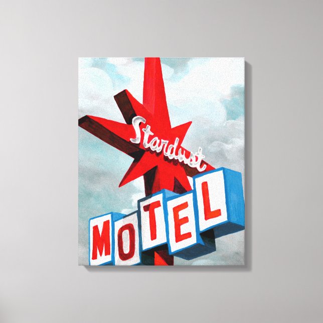Impressão Em Tela Sinal do Motel Stardust (Frente)