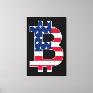 Impressão Em Tela Sinalizador BitCoin USA