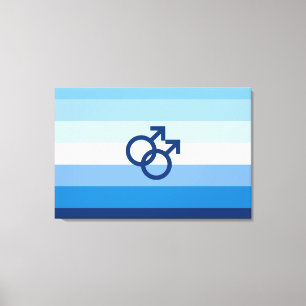 Impressão Em Tela Sinalizador do Orgulho Maleável do Gay MLM