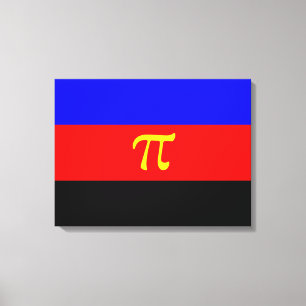 Impressão Em Tela Sinalizador do Orgulho Polimário