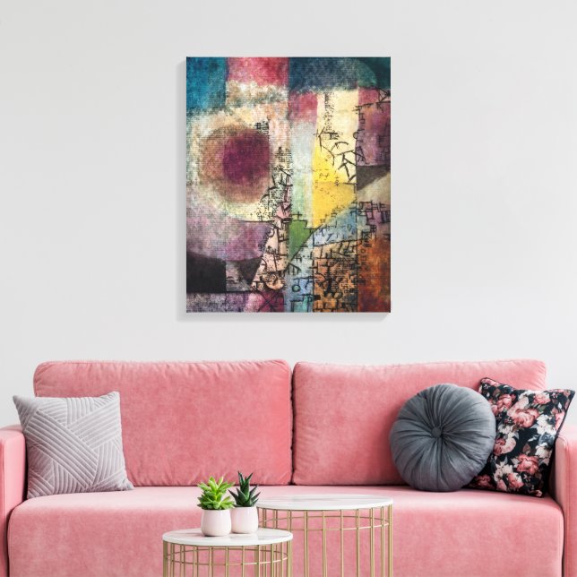 Impressão Em Tela Sinfonia de abstrato: Paul Klee sem título (Insitu(Sala de estar))