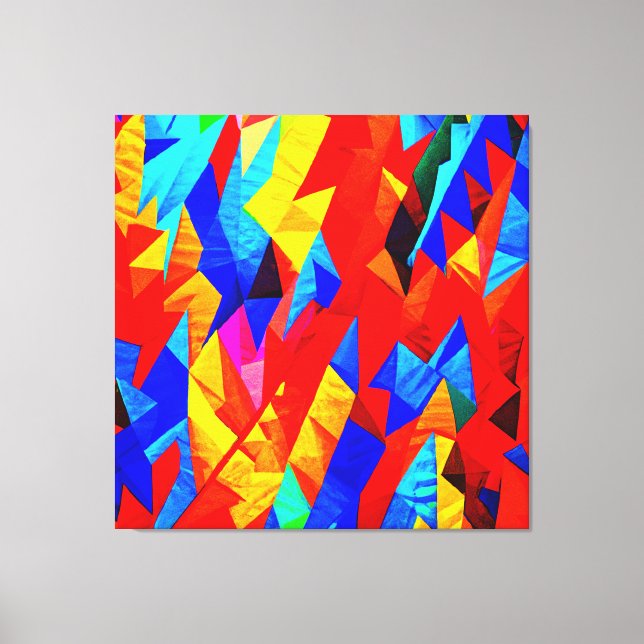 Impressão Em Tela Sinfonia de cor abstrato (Frente)