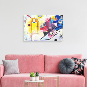 Impressão Em Tela Sinfonia Emocional de Kandinsky em Vermelho, Amare