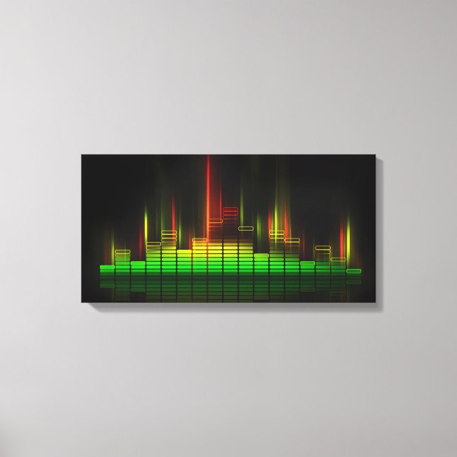 Impressão Em Tela Sinta O Beat - Abstrato Studio (Frente)