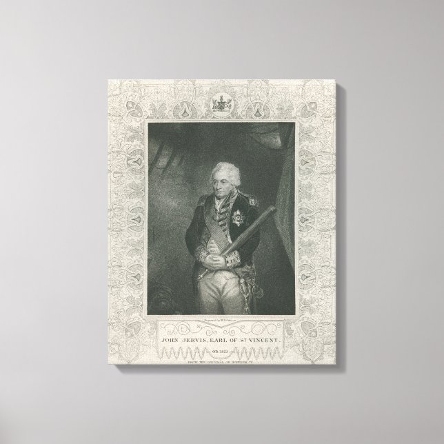 Impressão Em Tela Sir John Jervis em 1795 (Frente)