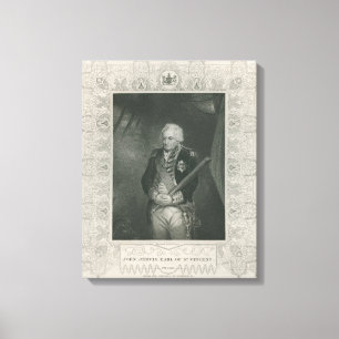 Impressão Em Tela Sir John Jervis em 1795