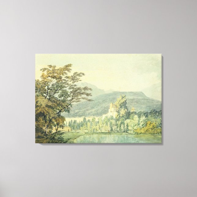 Impressão Em Tela Sir William Hamilton's Villa, c.1795 (c/c sobre a  (Frente)