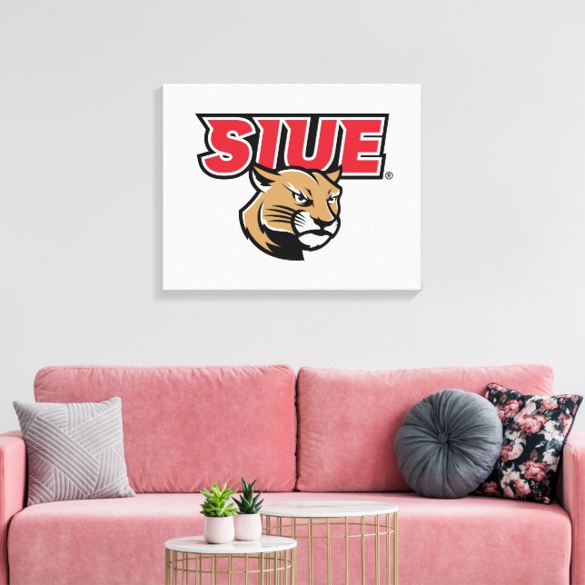 Impressão Em Tela SIUE Cougars (Insitu(Sala de estar))