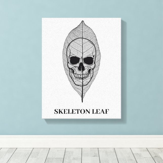 Impressão Em Tela Skeleton Leaf (Insitu(piso de madeira))