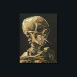 Impressão Em Tela Skeleton Skull com Cigarro queimado por Van Gogh<br><div class="desc">Linda arte de alta qualidade numa canvas do renomado artista,  Vincent Van Gogh.</div>