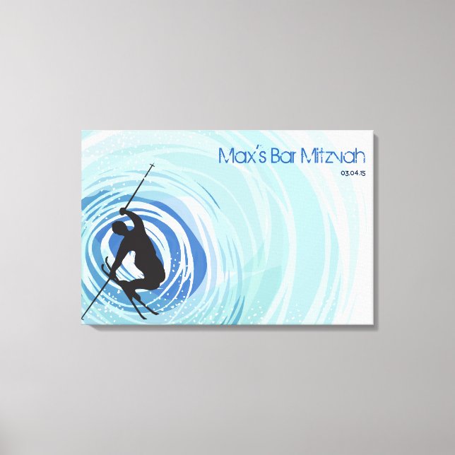 Impressão Em Tela SKIING Conselho de Memória de Entrada (Frente)