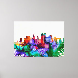 Impressão Em Tela Skyline Caracas