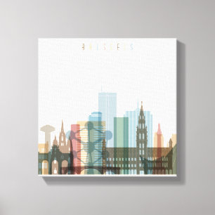 Impressão Em Tela Skyline da cidade de Bruxelas, Bélgica