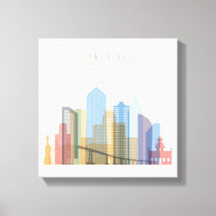 Impressão Em Tela Skyline da cidade de San Diego