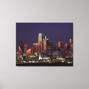 Impressão Em Tela Skyline de Dallas, Texas