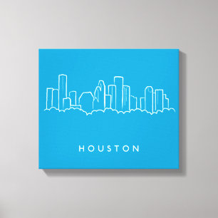 Impressão Em Tela Skyline de Houston