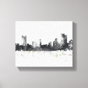 IMPRESSÃO EM TELA SKYLINE DE PITTSBURGH PENSILVÂNIA