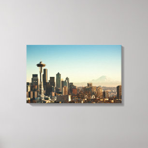 Impressão Em Tela Skyline de Seattle e agulha do centro do espaço