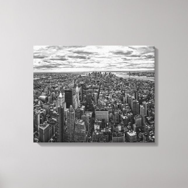 Impressão Em Tela Skyline Nova York (Frente)
