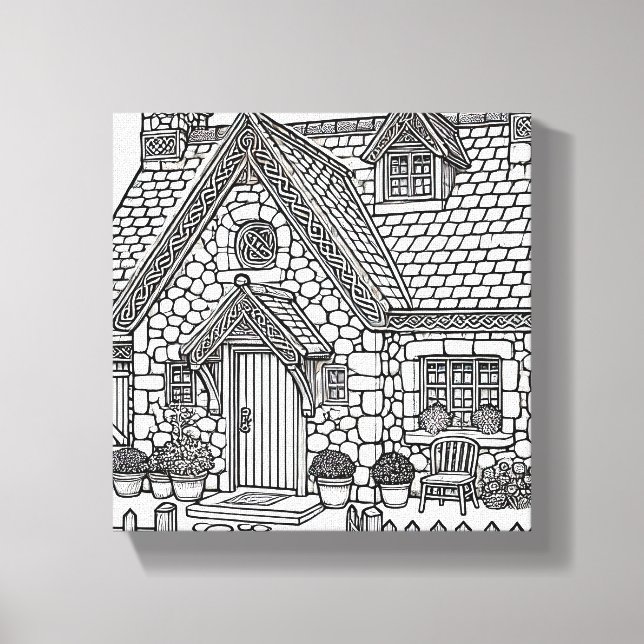 Impressão Em Tela Slate Cottage #49 (Frente)