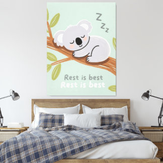 Impressão Em Tela Sleepy Koala Calm Nursery Art