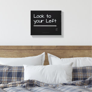 Impressão Em Tela SlipperyJoe parece à esquerda uma seta escura bran