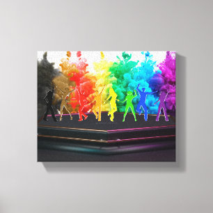 Impressão Em Tela SlipperyJoe's Dancing Pride Shadows gay presentes