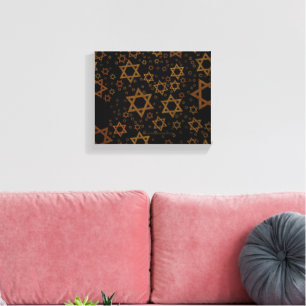 Impressão Em Tela SlipperyJoe's Estrela de David temática de Hanukka