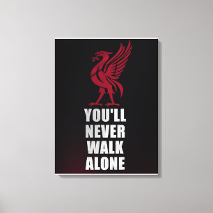 Impressão Em Tela Slogan Liverpool - YNWA