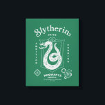 Impressão Em Tela SLYTHERIN™ Pride Ambition Cunning Crest<br><div class="desc">Show your house pride with this bold Slytherin™ crest design, honoring the ambition and cunning that define this iconic Hogwarts™ house. Featuring the striking serpent coiled within a classic shield, the artwork highlights Slytherin’s core traits — Ambition, Pride, and Cunning — in a clean, vintage-inspired layout. Rendered in signature house...</div>