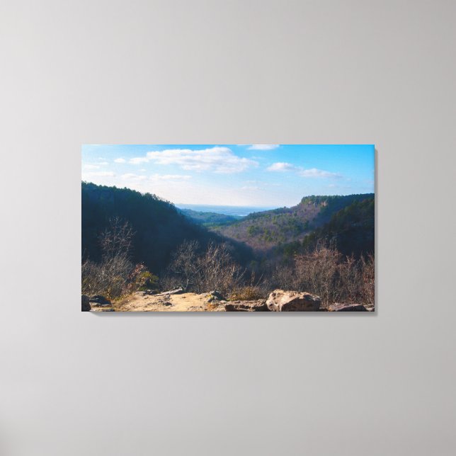 Impressão Em Tela Small Canyon, Petit Jean State Park, Arkansas (Frente)